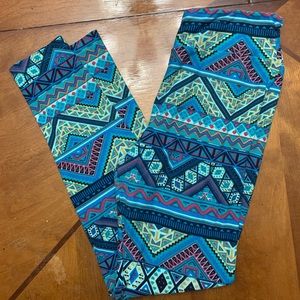 Lularoe OS leggings Aztec